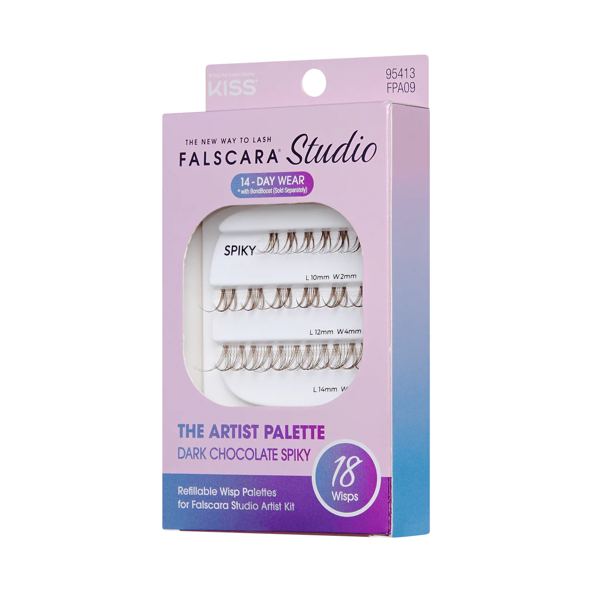 FALSCARA Studio Lash Palette - Dark Chocolate Spiky - 18 Wisps